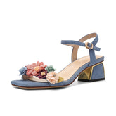 Betty Floral Ankle Strap Sandals Newgew